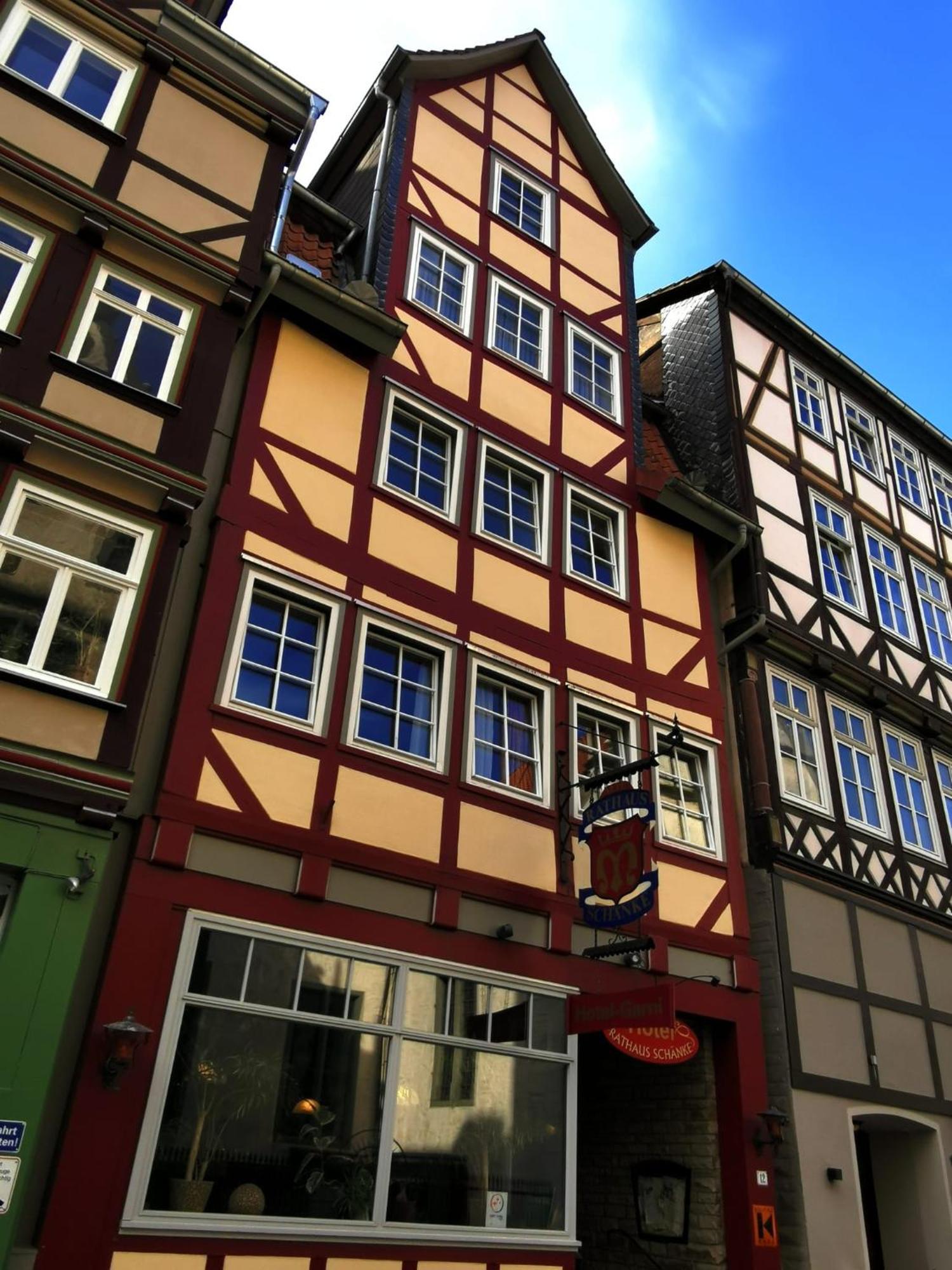 Alte Rathausschaenke - Hotel Garni Hannoversch Münden Exteriör bild
